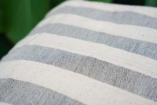 在庫販売｜Charaka 厚手生地｜白黒ストライプ